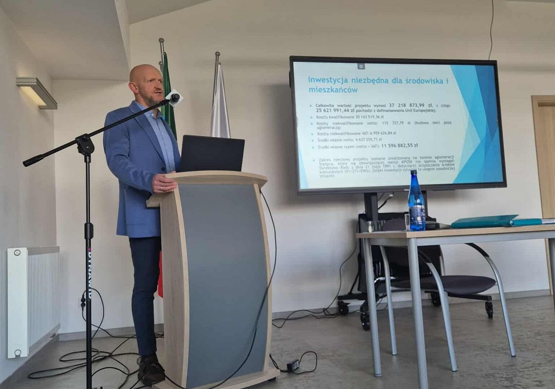 Rozbudowa systemu kanalizacyjnego na terenie gminy Stężyca