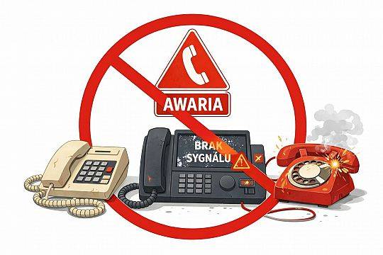 Grafika Awaria sieci telekomunikacyjnej